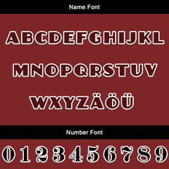 Maßgeschneiderte Rot Schwarz Letterman Varsity Jacket Individuelle Stickerei Druck nach Ihrem Wunsch