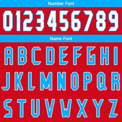 Benutzerdefinierter Rot Blau Basketball Jersey Uniform Anzug gedruckt Ihr Logo Name Nummer