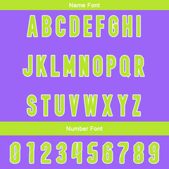 Benutzerdefinierte Lila Grün Reversibel Fußball Trikot Personalisierte Gradient Fußball Shirts für Männer gedruckt Team Name Nummer Logo