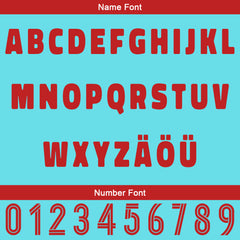 Benutzerdefiniert Blau Rot Personalisierter Baseball Jersey mit Farbverlauf Team Uniform mit Namen und Nummer