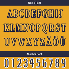 Maßgeschneiderte Marine Gelb Letterman Varsity Jacket Individuelle Stickerei Druck nach Ihrem Wunsch