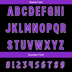 Benutzerdefinierte Schwarz Lila Reversibel Fußball Trikot Personalisierte Gradient Fußball Shirts für Männer gedruckt Team Name Nummer Logo