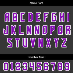 Benutzerdefinierte Grau Violett Trikots für Männer Frauen Personalisierte Fußball Uniformen für Erwachsene und Kind