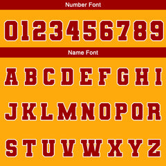 Benutzerdefiniert Gelb Rot Weiß Wasserdichte Varsity Jacken Personalisiert genäht Name Nummer Logo zu Letterman Jacken