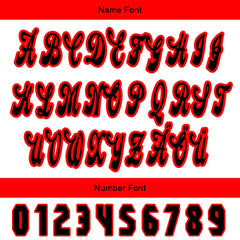 Benutzerdefiniert Rot Weiß Personalisierter Baseball Jersey mit Farbverlauf Team Uniform mit Namen und Nummer