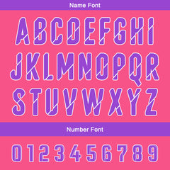 Benutzerdefinierte Lila Rosa Reversibel Fußball Trikot Personalisierte Gradient Fußball Shirts für Männer gedruckt Team Name Nummer Logo