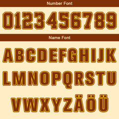 Benutzerdefinierter Creme Braun Gelb Basketball Jersey Uniform Anzug gedruckt Ihr Logo Name Nummer