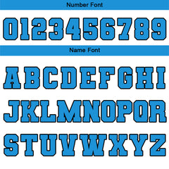 Maßgeschneiderte Hellblau Letterman Varsity Jacket Individuelle Stickerei Druck nach Ihrem Wunsch