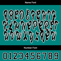 Benutzerdefiniert Grün Schwarz Personalisierter Baseball Jersey mit Farbverlauf Team Uniform mit Namen und Nummer