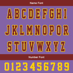 Maßgeschneiderte Claret Lila Letterman Varsity Jacket Individuelle Stickerei Druck nach Ihrem Wunsch