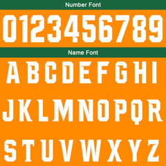 Benutzerdefinierte Orange Grün Fußball Gradient Polo-Shirts Fügen Sie Ihr Einzigartiges hinzu Logo/Name/Nummer