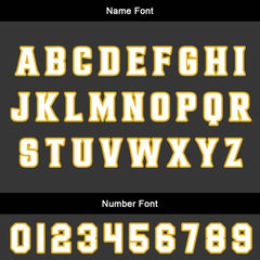 Benutzerdefinierter Schwarz-Gelb Basketball Jersey Uniform Anzug gedruckt Ihr Logo Name Nummer