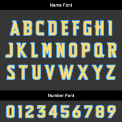 Benutzerdefinierter Blau Gelb Basketball Jersey Uniform Anzug gedruckt Ihr Logo Name Nummer