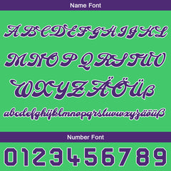 Benutzerdefiniert Grün Gelb Personalisierter Baseball Jersey mit Farbverlauf Team Uniform mit Namen und Nummer