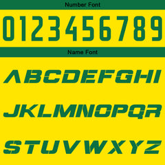 Benutzerdefinierte Gelb Grün Reversible Basketball Jersey Personalisierte Print Name Nummer Logo