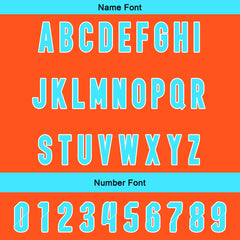 Benutzerdefinierte Orange Cyan Reversibel Fußball Trikot Personalisierte Gradient Fußball Shirts für Männer gedruckt Team Name Nummer Logo