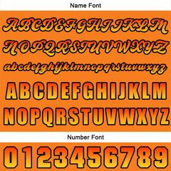 Benutzerdefiniert Orange Baseball Uniformen Drucken für Jungs Mädchen und Kinder Machen Ihr Team Mehr Vielfältig