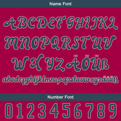 Benutzerdefiniert Hellrosa Dunkelblau Personalisierter Baseball Jersey mit Farbverlauf Team Uniform mit Namen und Nummer