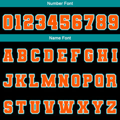 Benutzerdefiniert Schwarz Teal Orange Wasserdichte Varsity Jacken Personalisiert genäht Name Nummer Logo zu Letterman Jacken