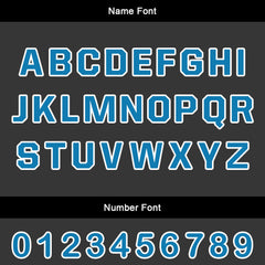 Benutzerdefinierte Hellblau Dunkelblau Trikots für Männer Frauen Personalisierte Fußball Uniformen für Erwachsene und Kind