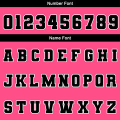 Benutzerdefiniert Schwarz Rosa Weiß Wasserdichte Varsity Jacken Personalisiert genäht Name Nummer Logo zu Letterman Jacken