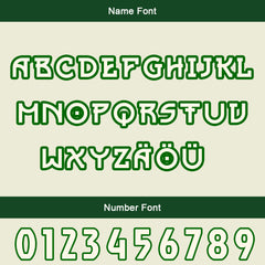 Maßgeschneiderte Weiß Grün Letterman Varsity Jacket Individuelle Stickerei Druck nach Ihrem Wunsch