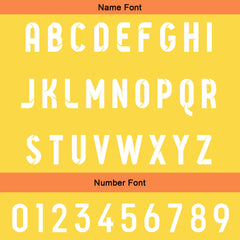 Benutzerdefinierte Gelb Orange Reversibel Fußball Trikot Personalisierte Gradient Fußball Shirts für Männer gedruckt Team Name Nummer Logo