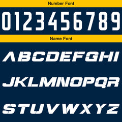 Benutzerdefinierte Marine Gelb Reversible Basketball Jersey Personalisierte Print Name Nummer Logo