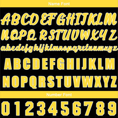 Benutzerdefiniert Schwarz Gelb Baseball Uniformen Drucken für Jungs Mädchen und Kinder Machen Ihr Team Mehr Vielfältig