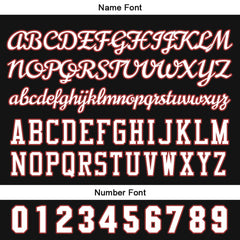 Benutzerdefiniert Schwarz Rot Baseball Uniformen Drucken für Jungs Mädchen und Kinder Machen Ihr Team Mehr Vielfältig