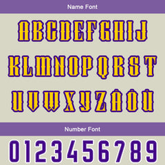 Maßgeschneiderte Lila Weiß Letterman Varsity Jacket Individuelle Stickerei Druck nach Ihrem Wunsch