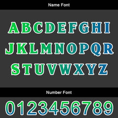 Benutzerdefinierte Blau Grün Trikots für Männer Frauen Personalisierte Fußball Uniformen für Erwachsene und Kind