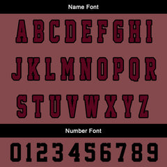 Maßgeschneiderte Schwarzes Claret Letterman Varsity Jacket Individuelle Stickerei Druck nach Ihrem Wunsch