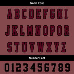 Maßgeschneiderte Schwarzes Claret Letterman Varsity Jacket Individuelle Stickerei Druck nach Ihrem Wunsch
