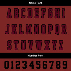 Maßgeschneiderte Schwarzes Claret Letterman Varsity Jacket Individuelle Stickerei Druck nach Ihrem Wunsch