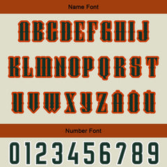 Maßgeschneiderte Orange Weiß Letterman Varsity Jacket Individuelle Stickerei Druck nach Ihrem Wunsch