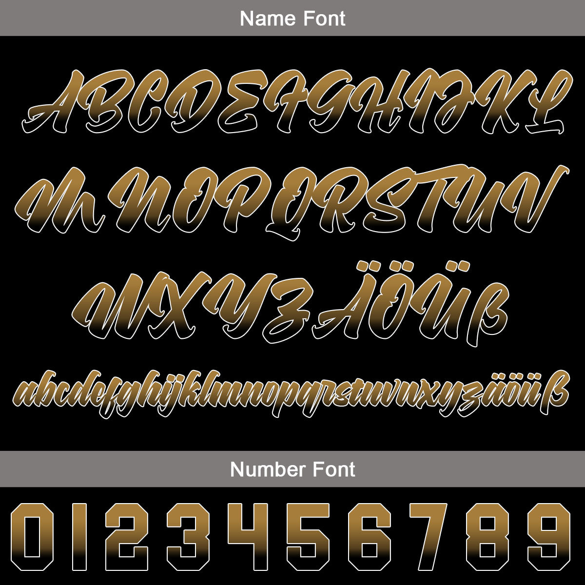 Benutzerdefiniert Altes Schwarzes Gold Personalisierter Baseball Jersey mit Farbverlauf Team Uniform mit Namen und Nummer