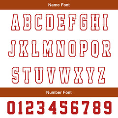 Maßgeschneiderte Orange Weiß Letterman Varsity Jacket Individuelle Stickerei Druck nach Ihrem Wunsch