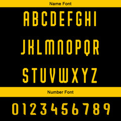 Benutzerdefinierte Schwarz Gelb Reversibel Fußball Trikot Personalisierte Gradient Fußball Shirts für Männer gedruckt Team Name Nummer Logo