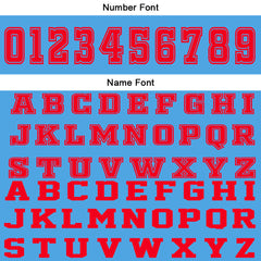 Benutzerdefinierter Blau Rot Basketball Jersey Uniform Anzug gedruckt Ihr Logo Name Nummer