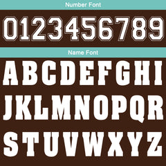 Benutzerdefinierte Braun Cyan Fußball Gradient Polo-Shirts Fügen Sie Ihr Einzigartiges hinzu Logo/Name/Nummer