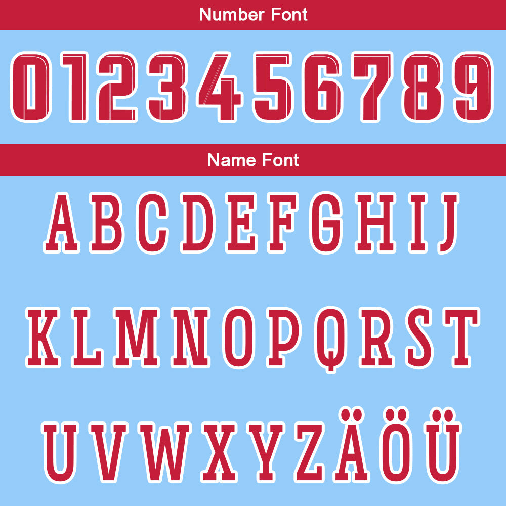 Benutzerdefinierte Hellblau Rot Reversible Basketball Jersey Personalisierte Drucken Name Nummer Logo
