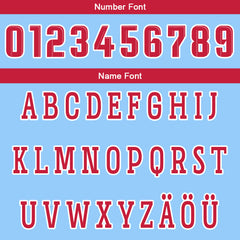Benutzerdefinierte Hellblau Rot Reversible Basketball Jersey Personalisierte Drucken Name Nummer Logo
