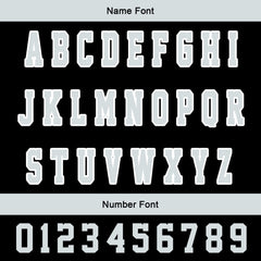 Maßgeschneiderte Grau Schwarz Letterman Varsity Jacket Individuelle Stickerei Druck nach Ihrem Wunsch