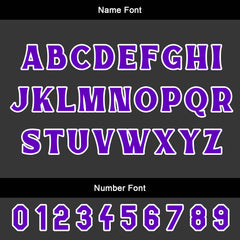 Benutzerdefinierter Orange Lila Basketball Jersey Uniform Anzug gedruckt Ihr Logo Name Nummer