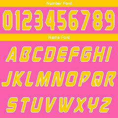 Benutzerdefinierter Rosa Gelb Basketball Jersey Uniform Anzug gedruckt Ihr Logo Name Nummer
