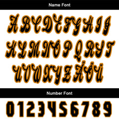 Benutzerdefiniert Orange Weiß Personalisierter Baseball Jersey mit Farbverlauf Team Uniform mit Namen und Nummer