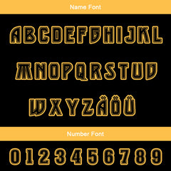 Maßgeschneiderte Schwarz Gelb Letterman Varsity Jacket Individuelle Stickerei Druck nach Ihrem Wunsch