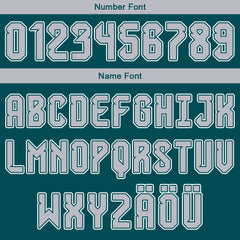 Benutzerdefinierter Grün Grau Weiß Basketball Jersey Uniform Anzug gedruckt Ihr Logo Name Nummer