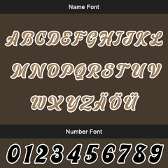 Maßgeschneiderte Braun Schwarz Letterman Varsity Jacket Individuelle Stickerei Druck nach Ihrem Wunsch